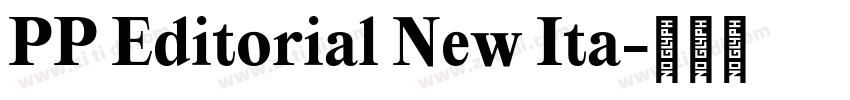 PP Editorial New Ita字体转换